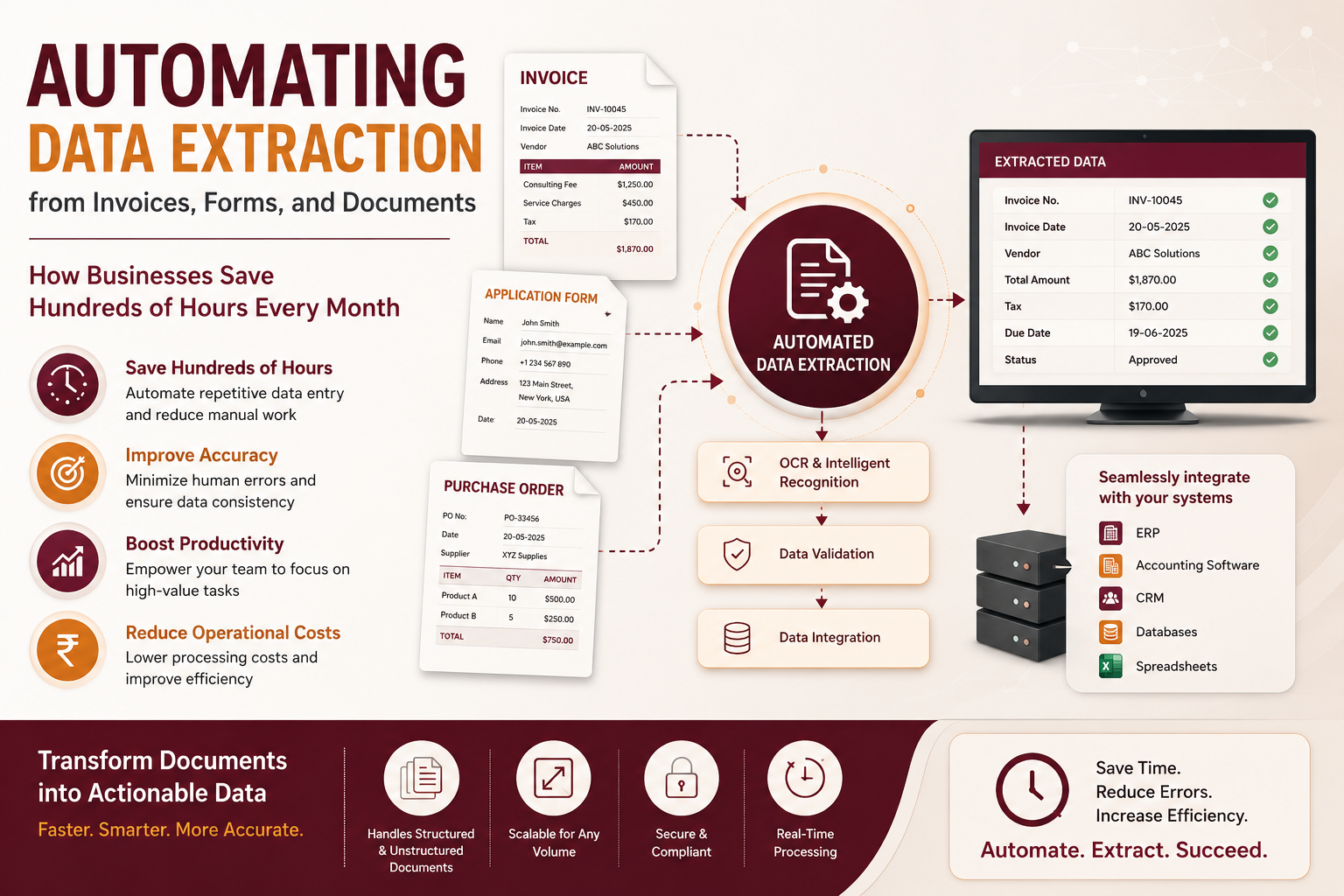 Automating Data Extraction from Invoices, Forms, and Documents: How Businesses Save Hundreds of Hours Every Month